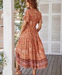 DY RICARDA BOHO MIDI DRESS - ORANGE PRINT NEW ARRIVALS 11 DY RICARDA BOHO MIDI DRESS - ORANGE PRINT NEW ARRIVALS