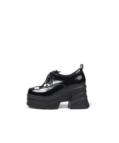 Jady Rose NEW ARRIVALS JadyRose | Black Patent Leather Chunky Heel Oxford 7 Jady Rose NEW ARRIVALS JadyRose | Black Patent Leather Chunky Heel Oxford