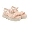 SIKETU | BRAIDED STRAP PEACH ESPADRILLE SANDAL