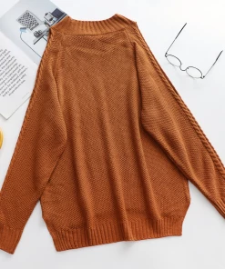 MY Smaibulun | Persimmon Shoulder Cut-Out Knit Sweater New In Clothing 13 MY Smaibulun | Persimmon Shoulder Cut-Out Knit Sweater New In Clothing