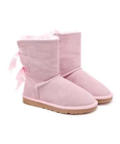 XH New In Shoes SMAIBULUN UGG™ | Back Ribbon Double-Bow Suede Boots