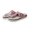 GLF Maibulun | Pink Suede T-Strap Leather Sandal