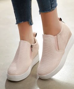 HT Hi-top Contrast Croc-Embossed Sneaker - EN BLOOM Sneaker & Athletic