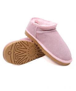 XH New In Shoes SMAIBULUN UGG™ | Fur-Lined Suede Low Slipper Boots