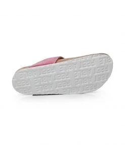 GLF Maibulun | Pink Suede T-Strap Leather Sandal