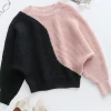 MY Smaibulun | GRANIA Batwing Sleeve Block Color Knit Sweater