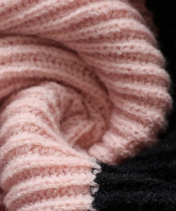 MY Smaibulun | GRANIA Batwing Sleeve Block Color Knit Sweater