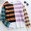 MY Smaibulun | ROBERTA Stripe Block Color Knit Top New In Clothing