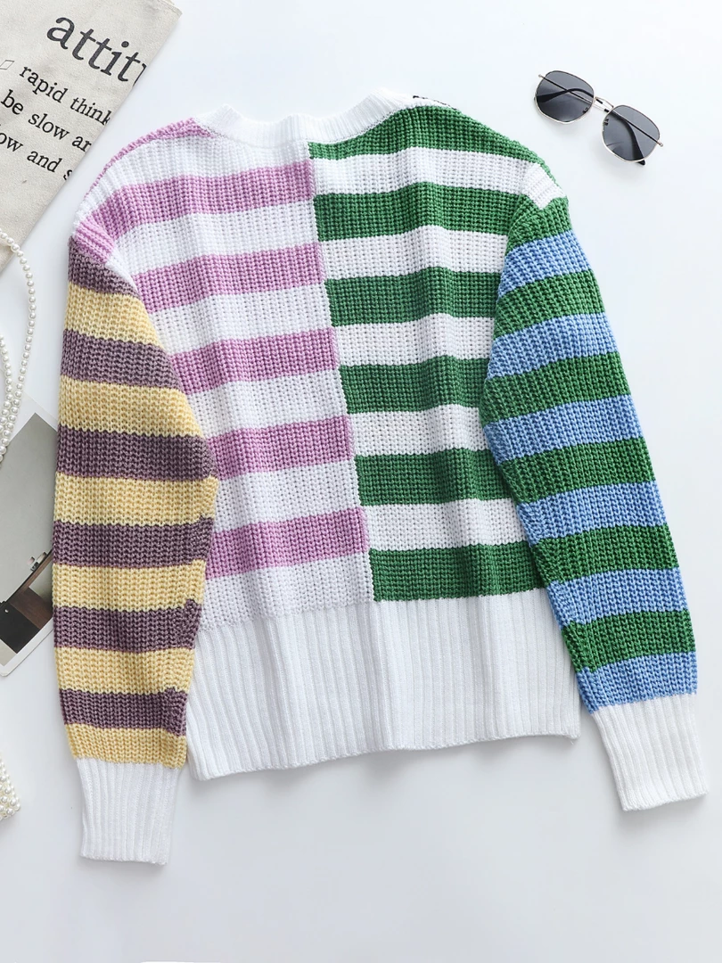 MY Smaibulun | ROBERTA Stripe Block Color Knit Top New In Clothing 2 MY Smaibulun | ROBERTA Stripe Block Color Knit Top New In Clothing