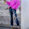 MY Smaibulun | LECIA Neon Pink Crew Neck Knit Jumper