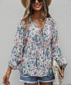 DY NEW ARRIVALS DUA LIPA FLORAL TOP - PINK