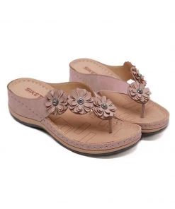 S/S 2022 SIKETU | DUSTY PINK FLORAL-STRAP THONG