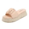 NEW ARRIVALS SIKETU | BABY PINK RUCHED ESPADRILLE SLIDE