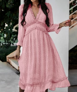 DY ZARNISH MIDI DRESS - PINK