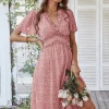 DY ROSALINDA MIDI DRESS - PINK