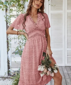 DY ROSALINDA MIDI DRESS - PINK