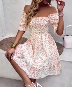 DY MONTA MINI DRESS - PINK FLORAL New In Clothing