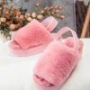 XH NEW ARRIVALS SMAIBULUN UGG™ | Soft Woolen Fluffy Disco Sandals Slippers - Pink