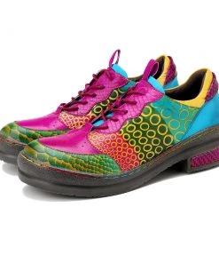 Pink Your Eye Floral Leather Oxford - Soffia