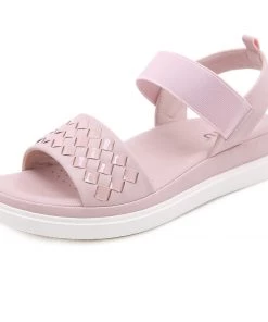 Braided Rubber Band Forever Slides Flat Sandals - SIKETU