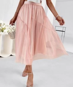 DY ELISHEBA PRINCESS SKIRT - SALMON PINK