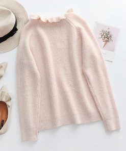 MY New In Clothing Smaibulun | MAKEDO Pink Knit Sweater