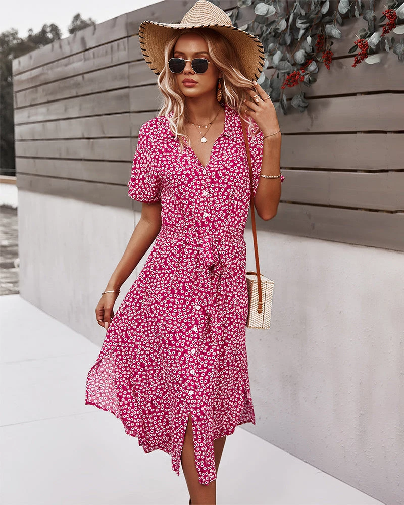 DY New In Clothing LORRIE SHIRT MIDI DRESS - PINK 2 DY New In Clothing LORRIE SHIRT MIDI DRESS - PINK