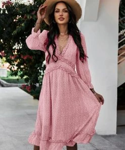 DY ZARNISH MIDI DRESS - PINK