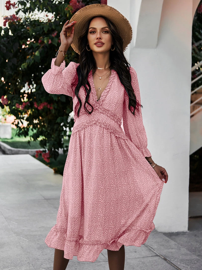 DY ZARNISH MIDI DRESS - PINK 2 DY ZARNISH MIDI DRESS - PINK
