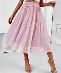 DY BASA MIDI SKIRT - BABY PINK NEW ARRIVALS
