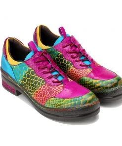 Pink Your Eye Floral Leather Oxford - Soffia