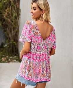 DY DOMO BOHO TOP - PINK New In Clothing