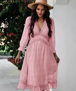 DY ZARNISH MIDI DRESS - PINK 7 DY ZARNISH MIDI DRESS - PINK