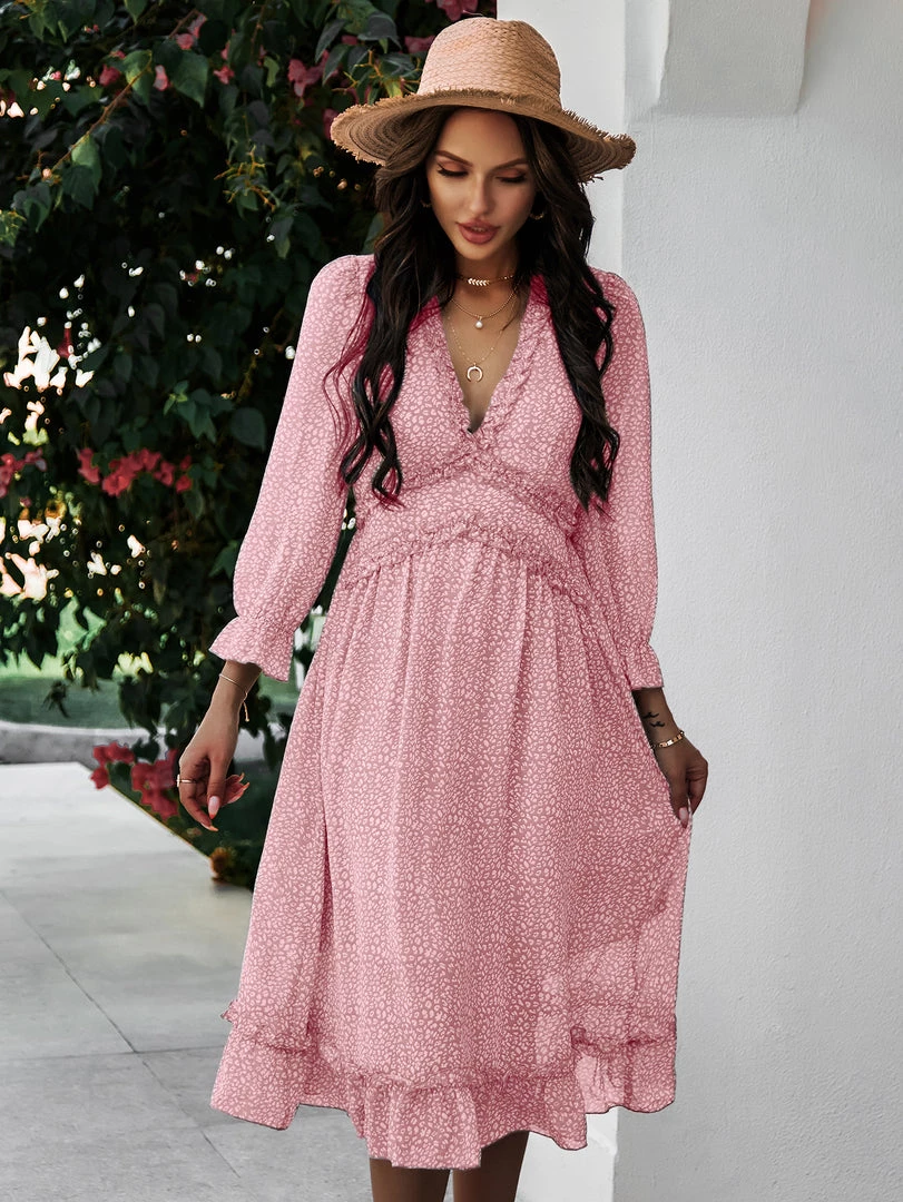 DY ZARNISH MIDI DRESS - PINK 3 DY ZARNISH MIDI DRESS - PINK