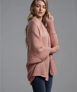 MY Smaibulun | Pink Batwing Loose Fit Cardigan
