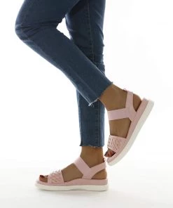 Braided Rubber Band Forever Slides Flat Sandals - SIKETU