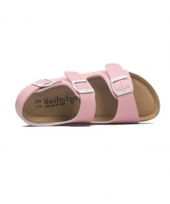 Maibulun - Pink Double-Strap Slingback Sandals New In Shoes