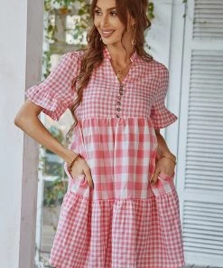 DY GENISTA French Doll Mini Dress - Pink