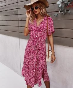 DY New In Clothing LORRIE SHIRT MIDI DRESS - PINK 9 DY New In Clothing LORRIE SHIRT MIDI DRESS - PINK