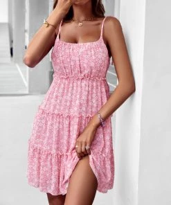 DY DREAMA MINI DRESS - PINK PRINT 9 DY DREAMA MINI DRESS - PINK PRINT