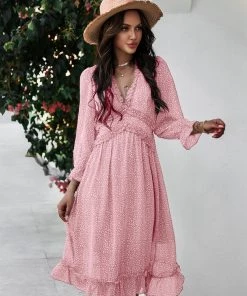 DY ZARNISH MIDI DRESS - PINK 8 DY ZARNISH MIDI DRESS - PINK