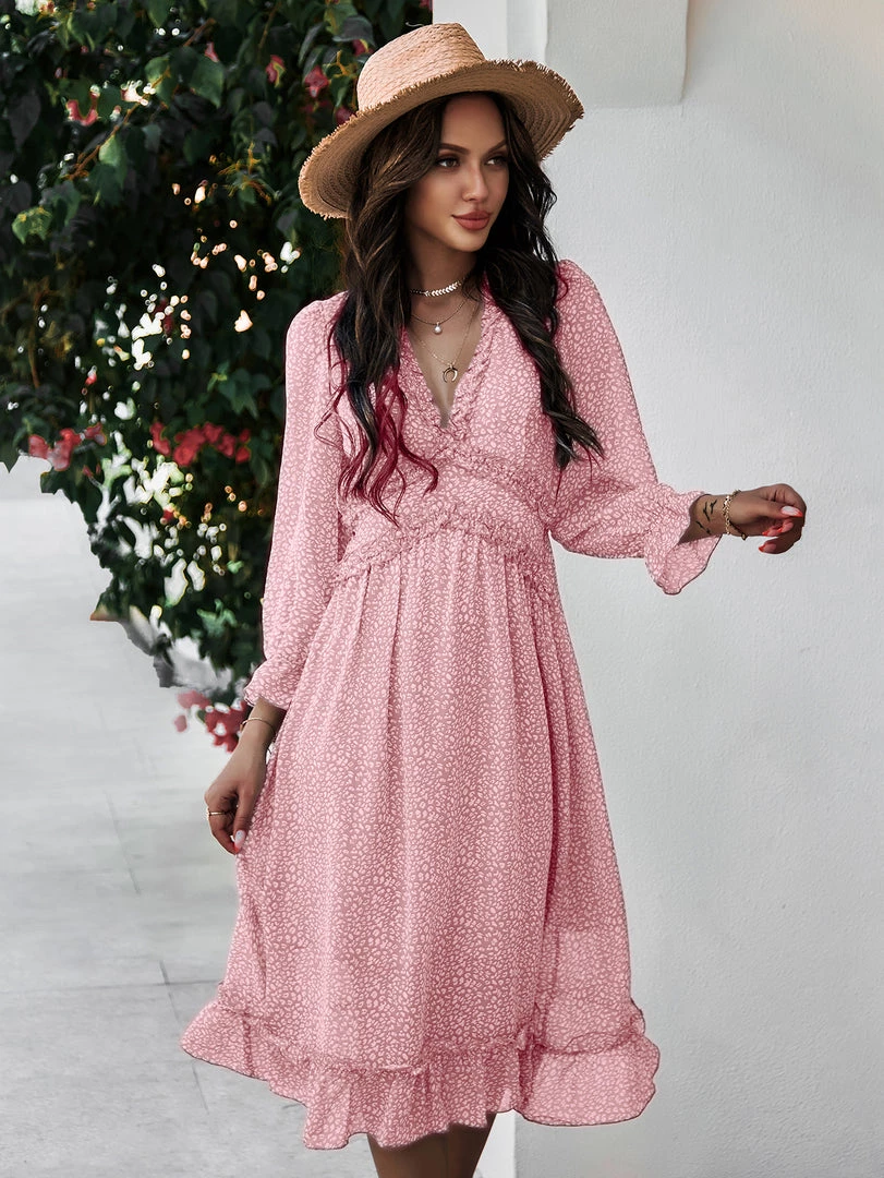 DY ZARNISH MIDI DRESS - PINK 4 DY ZARNISH MIDI DRESS - PINK
