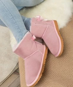 XH SMAIBULUN UGG™ | Ribbon Butterfly Bow-Back Faux Fur-Lined Suede Boots New In Shoes 22 XH SMAIBULUN UGG™ | Ribbon Butterfly Bow-Back Faux Fur-Lined Suede Boots New In Shoes