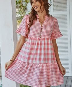 DY GENISTA French Doll Mini Dress - Pink