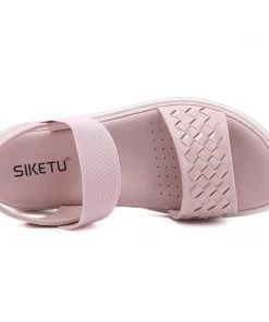 Braided Rubber Band Forever Slides Flat Sandals - SIKETU