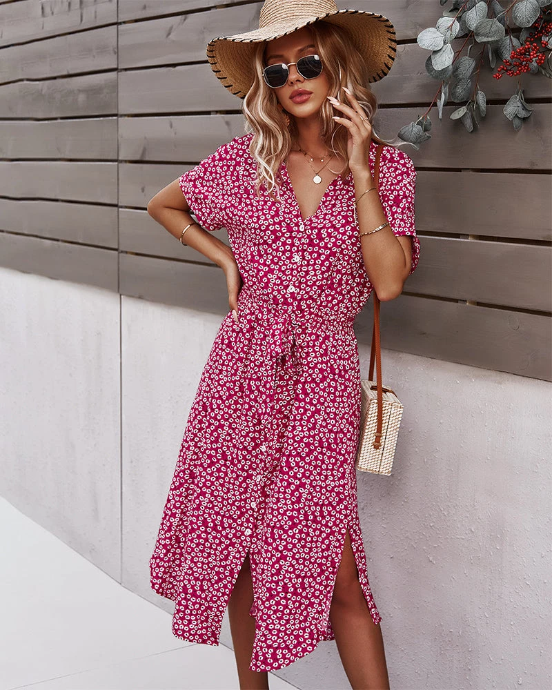 DY New In Clothing LORRIE SHIRT MIDI DRESS - PINK 5 DY New In Clothing LORRIE SHIRT MIDI DRESS - PINK