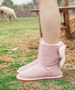 XH SMAIBULUN UGG™ | Back Woollen Bow Suede Boots – Dusty Pink 13 XH SMAIBULUN UGG™ | Back Woollen Bow Suede Boots – Dusty Pink