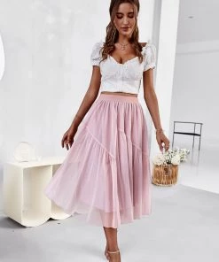 DY BASA MIDI SKIRT - BABY PINK NEW ARRIVALS