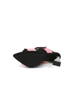 Jady Rose NEW ARRIVALS JadyRose | Faux Fur Back Heel Peep-Toe Sandal - Pink