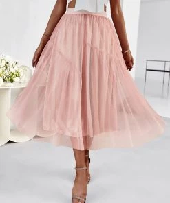 DY ELISHEBA PRINCESS SKIRT - SALMON PINK
